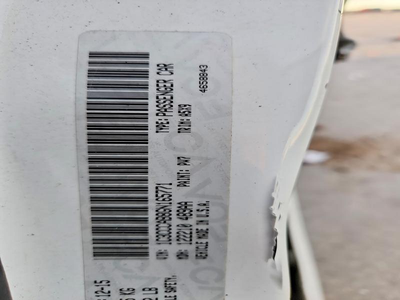 72238695 :رقم المزاد ، 1C3CCCAB8GN165771 vin ، 2016 Chrysler 200 مزاد بيع