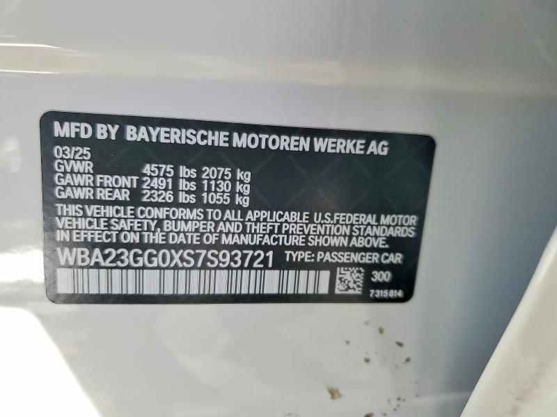 2025 Bmw 228xi მანქანა იყიდება აუქციონზე, vin: WBA23GG0XS7S93721, აუქციონის ნომერი: 74612275