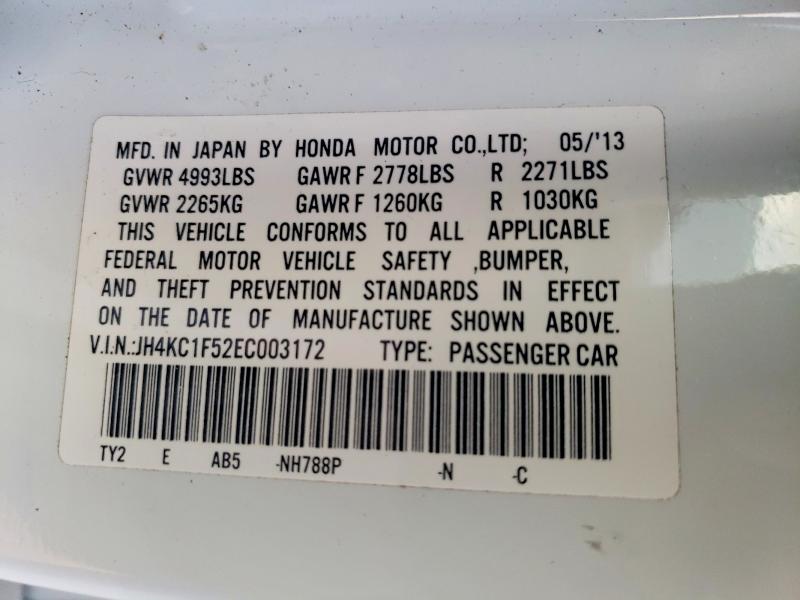 Aukcja sprzedaży 2014 Acura Rlx, vin: JH4KC1F52EC003172, numer aukcji: 98057555
