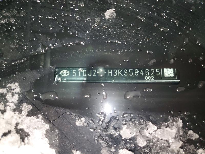 Aukcja sprzedaży 2019 Toyota Highlander, vin: 5TDJZRFH3KS564625, numer aukcji: 73693825