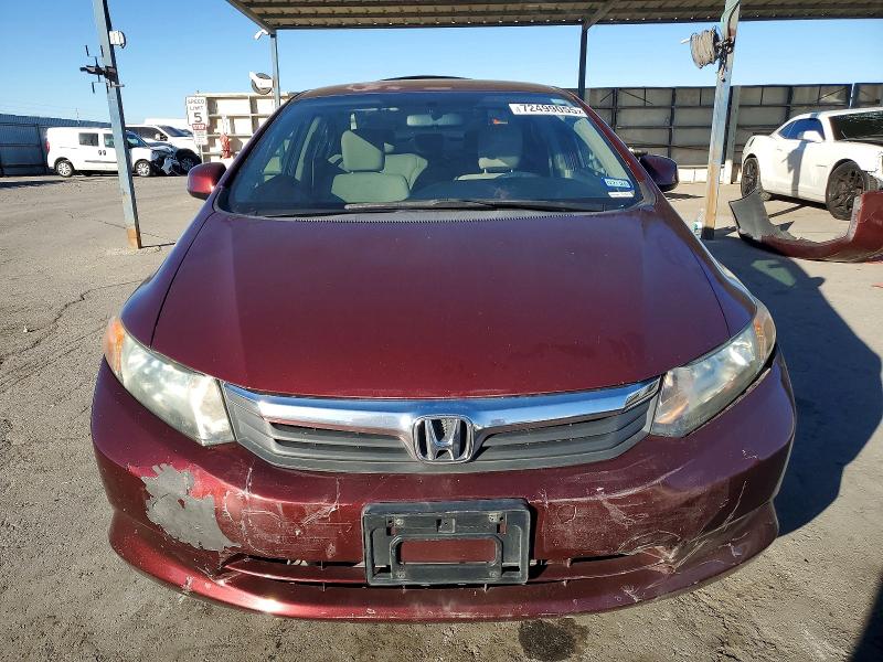72499055 :رقم المزاد ، 2HGFB2F56CH596428 vin ، 2012 Honda Civic مزاد بيع