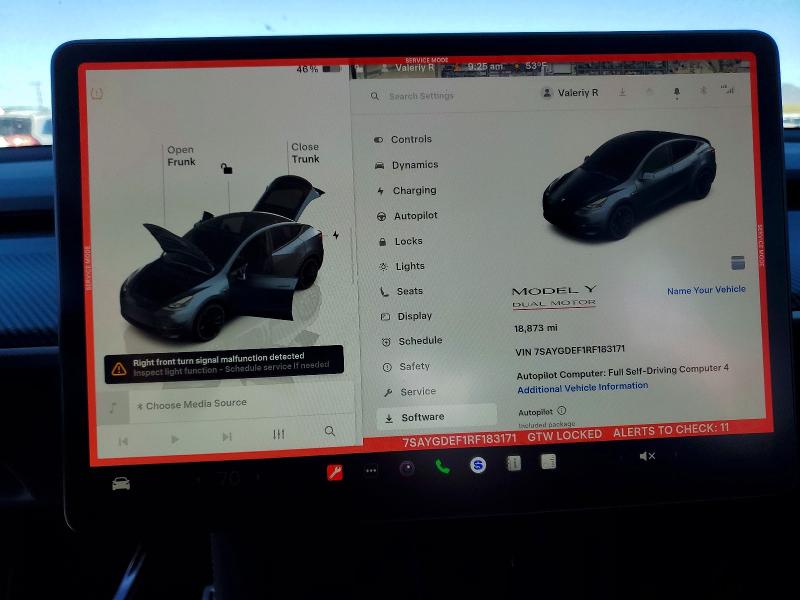 Aukcja sprzedaży 2024 Tesla Model Y, vin: 7SAYGDEF1RF183171, numer aukcji: 72456075