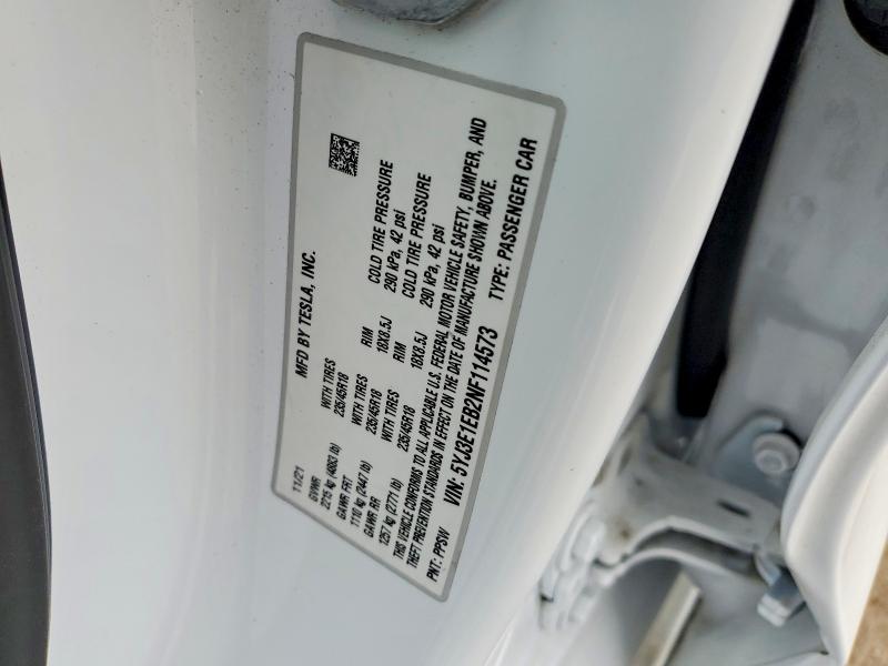 Aukcja sprzedaży 2022 Tesla Model 3, vin: 5YJ3E1EB2NF114573, numer aukcji: 99516045