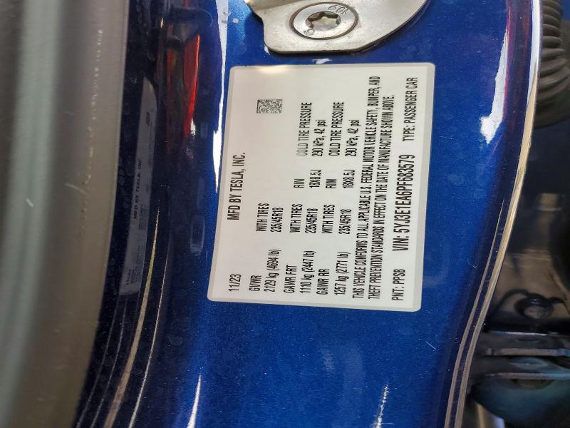 Продажа на аукционе авто 2023 Tesla Model 3, vin: 5YJ3E1EA6PF683579, номер лота: 98017185