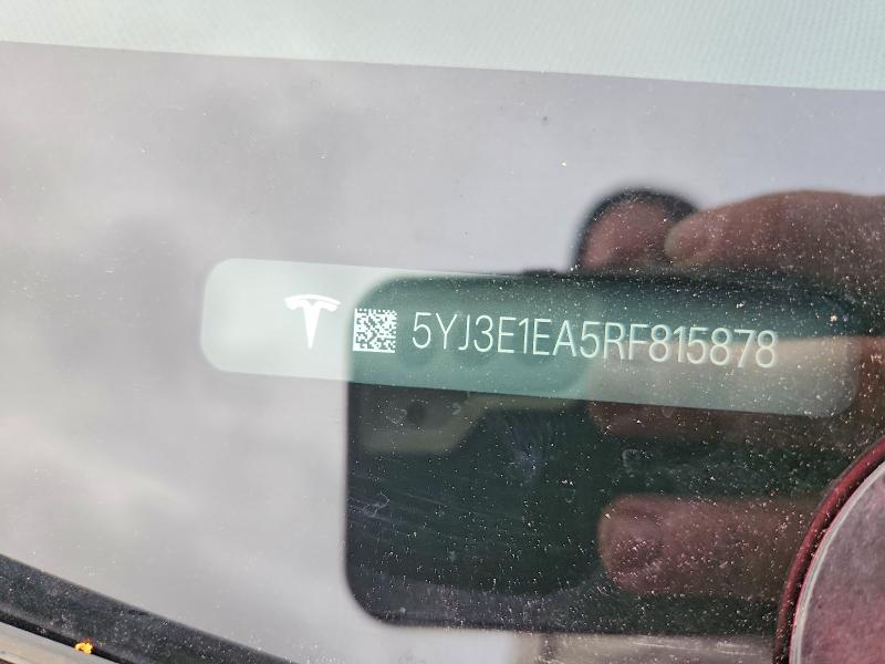 Aukcja sprzedaży 2024 Tesla Model 3, vin: 5YJ3E1EA5RF815878, numer aukcji: 72558045