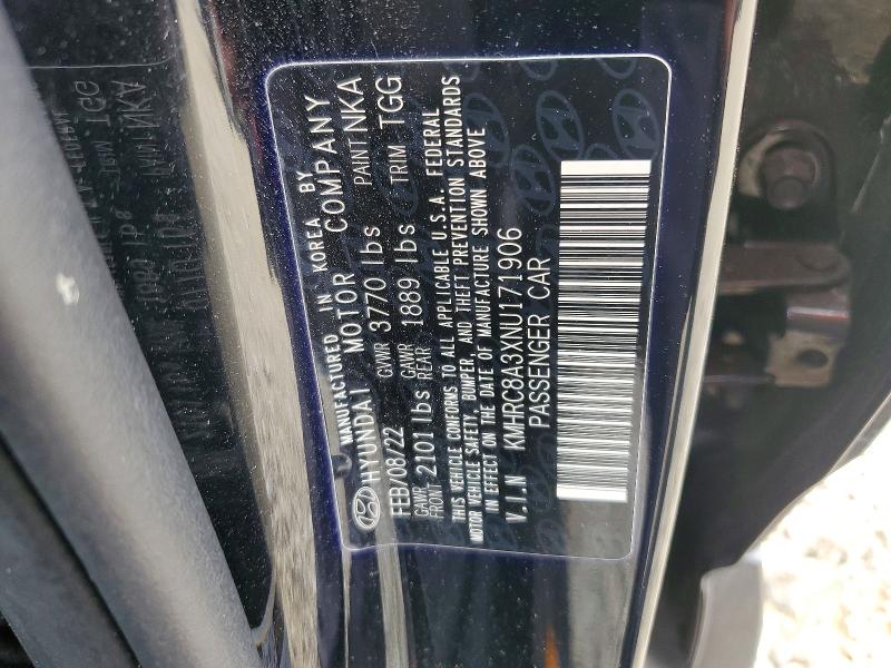 Продажа на аукционе авто 2022 Hyundai Venue Sel, vin: KMHRC8A3XNU171906, номер лота: 74301725