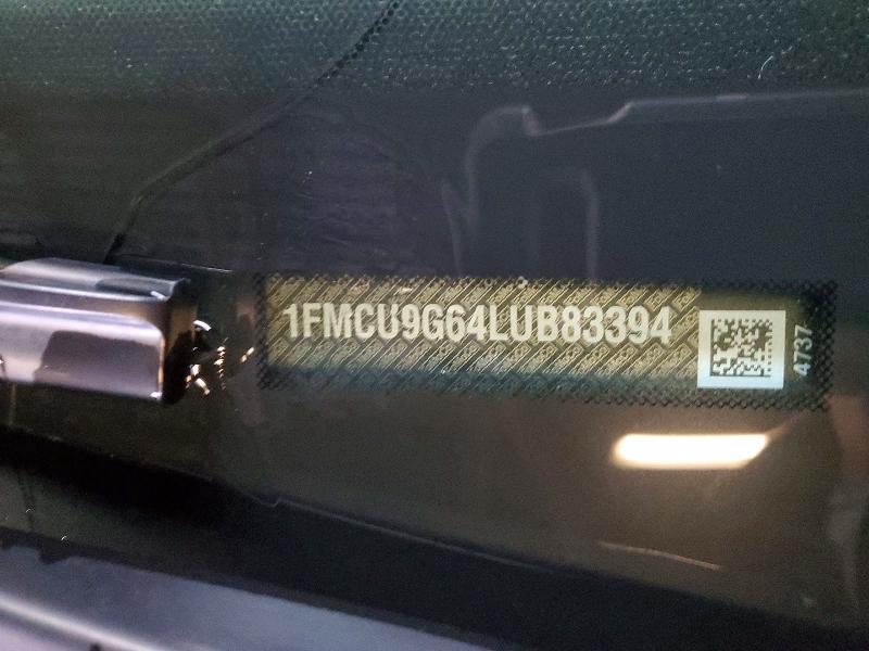 Aukcja sprzedaży 2020 Ford Escape, vin: 1FMCU9G64LUB83394, numer aukcji: 72929175