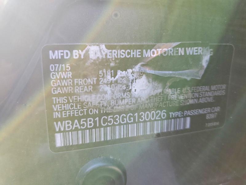 Продажа на аукционе авто 2016 Bmw 535, vin: WBA5B1C53GG130026, номер лота: 73424855