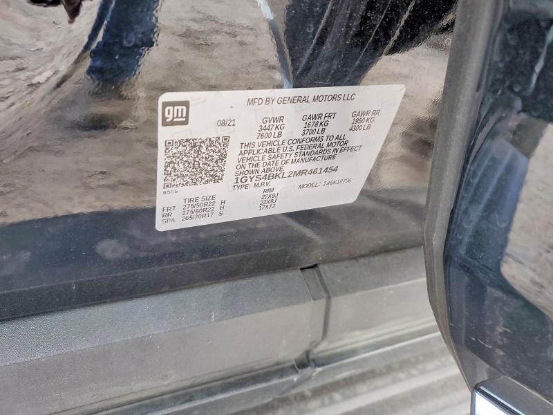Продажа на аукционе авто 2021 Cadillac Escalade, vin: 1GYS4BKL2MR461454, номер лота: 97078845