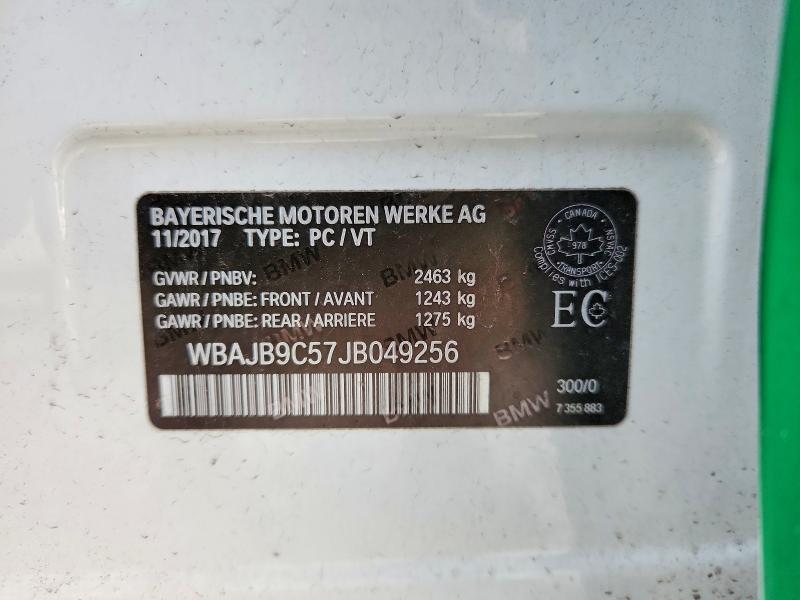 2018 Bmw Motorrad M550xi მანქანა იყიდება აუქციონზე, vin: WBAJB9C57JB049256, აუქციონის ნომერი: 97559655
