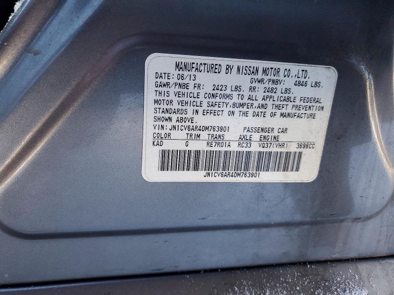 Продаж на аукціоні авто 2013 Infiniti G37 Sedan, vin: JN1CV6AR4DM763901, номер лоту: 73881205