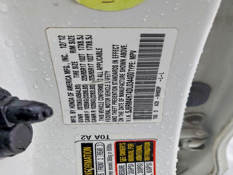 97575505 :رقم المزاد ، 5J6RM4H74DL034400 vin ، 2013 Honda Cr-v مزاد بيع