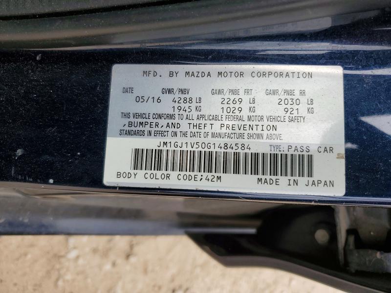 Aukcja sprzedaży 2016 Mazda 6, vin: JM1GJ1V50G1484584, numer aukcji: 99667335