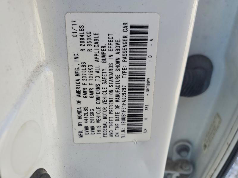 Aukcja sprzedaży 2017 Acura Tlx, vin: 19UUB1F31HA009297, numer aukcji: 97717935