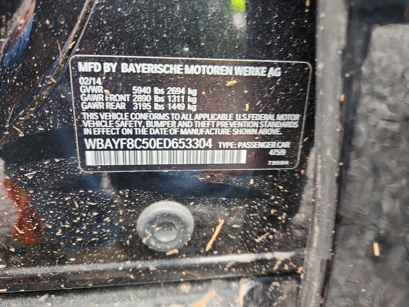Продаж на аукціоні авто 2014 Bmw 750, vin: WBAYF8C50ED653304, номер лоту: 72126415