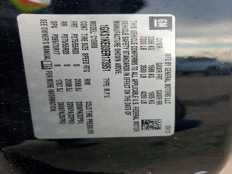 Aukcja sprzedaży 2014 Gmc Yukon Xl, vin: 1GKS1KE03ER173951, numer aukcji: 99237105