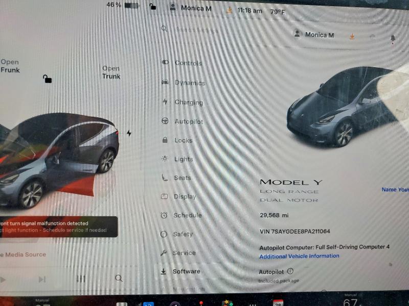 Aukcja sprzedaży 2023 Tesla Model Y, vin: 7SAYGDEE8PA211064, numer aukcji: 74606825