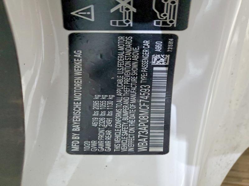 Продаж на аукціоні авто 2021 Bmw Motorrad 430xi, vin: WBA73AP08MCF74593, номер лоту: 74699045