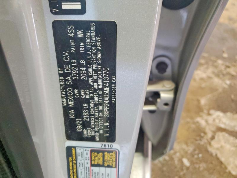Продажа на аукционе авто 2021 Kia Forte, vin: 3KPF24AD5ME413770, номер лота: 99417615