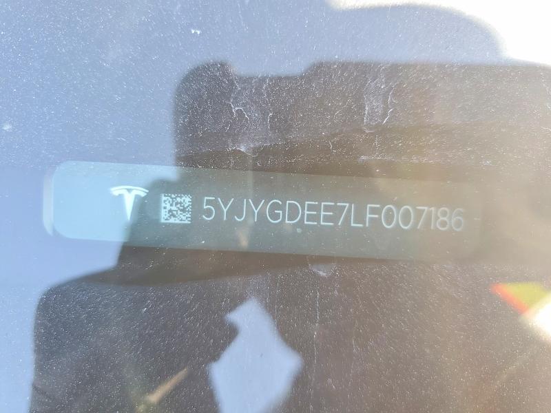 Продажа на аукционе авто 2020 Tesla Model Y, vin: 5YJYGDEE7LF007186, номер лота: 97218925