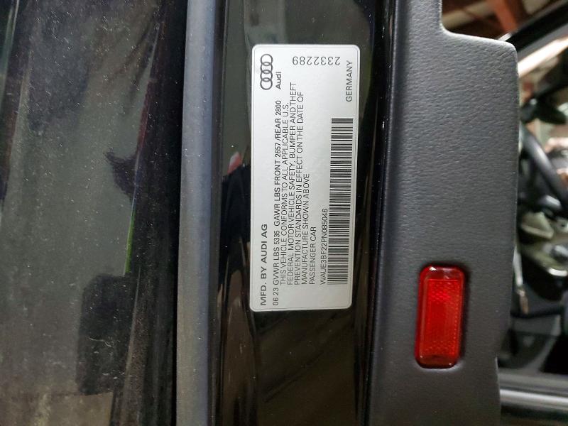 Aukcja sprzedaży 2023 Audi A6, vin: WAUE3BF22PN085046, numer aukcji: 97590455