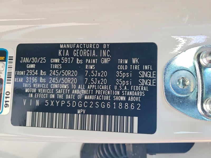 Продаж на аукціоні авто 2025 Kia Telluride, vin: 5XYP5DGC2SG618862, номер лоту: 98468575