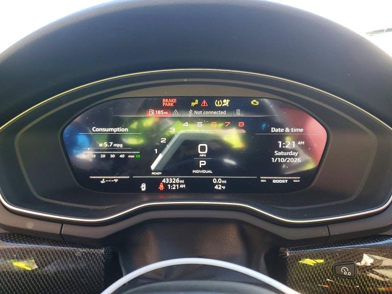 2021 Audi S5 მანქანა იყიდება აუქციონზე, vin: WAUC4DF57MA016589, აუქციონის ნომერი: 72320015