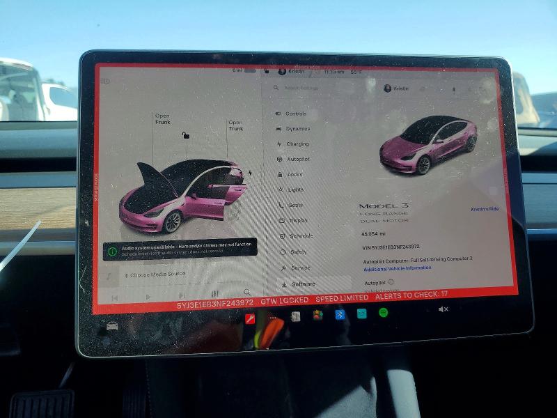 Продаж на аукціоні авто 2022 Tesla Model 3, vin: 5YJ3E1EB3NF243972, номер лоту: 74469695