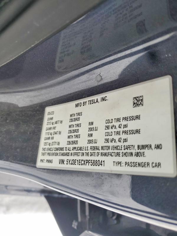 Продажа на аукционе авто 2023 Tesla Model 3, vin: 5YJ3E1ECXPF588041, номер лота: 73514125