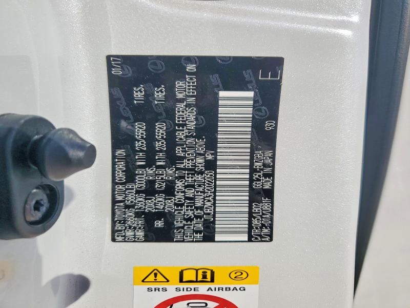 74714545 :رقم المزاد ، JTJBZMCA3H2022050 vin ، 2017 Lexus Rx مزاد بيع