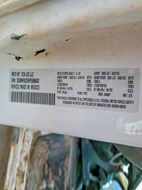 Aukcja sprzedaży 2023 Ram Promaster, vin: 3C6MRVZG9PE586842, numer aukcji: 98058245