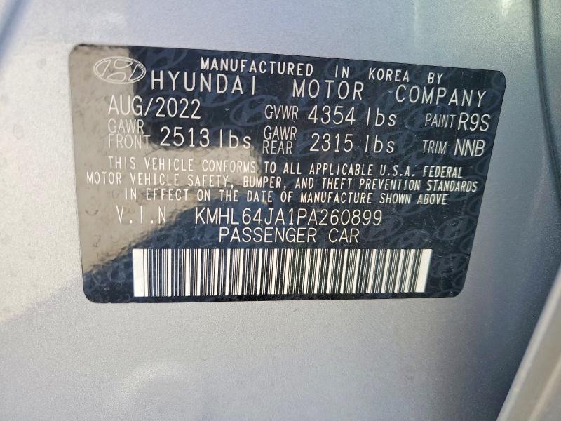 99315225 :رقم المزاد ، KMHL64JA1PA260899 vin ، 2023 Hyundai Sonata مزاد بيع
