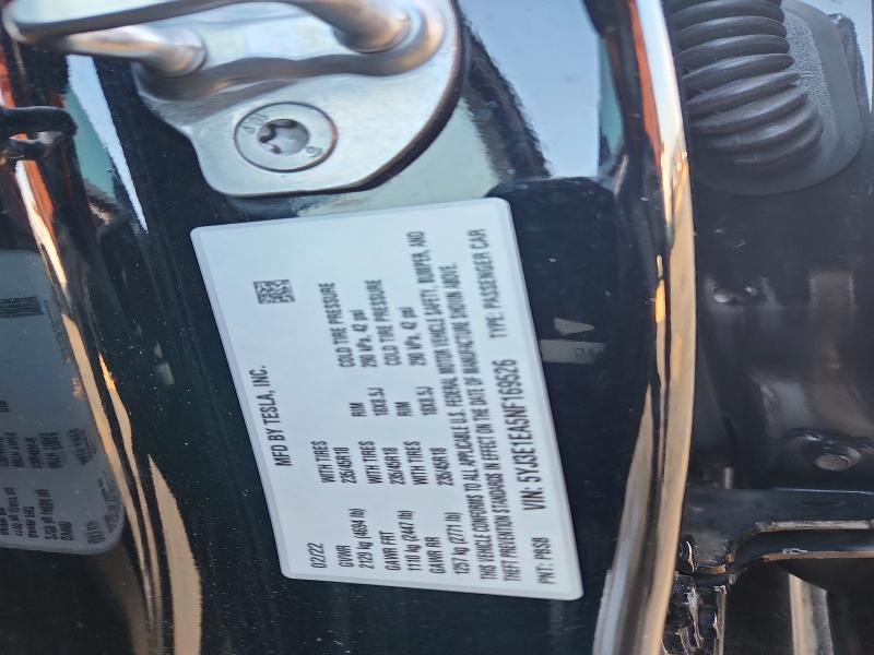 Продажа на аукционе авто 2022 Tesla Model 3, vin: 5YJ3E1EA5NF169526, номер лота: 75204305