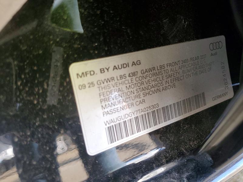72212125 :رقم المزاد ، WAUGUDGY7TA025303 vin ، 2026 Audi A4 2.0t Quattro 4dr مزاد بيع