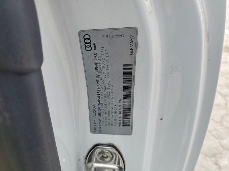 Aukcja sprzedaży 2014 Audi A5 Premium, vin: WAULFAFH4EN008107, numer aukcji: 72808925