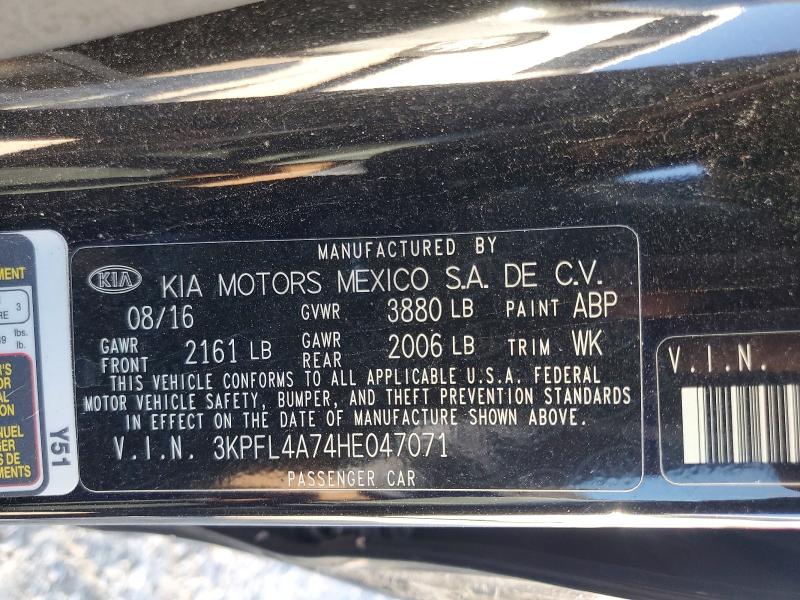 Продаж на аукціоні авто 2017 Kia Forte, vin: 3KPFL4A74HE047071, номер лоту: 98894355