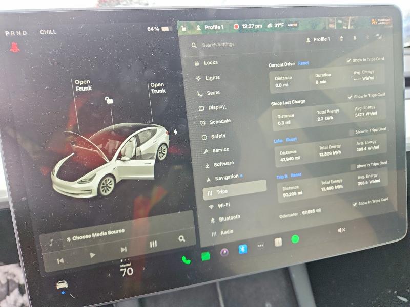 95350925 :رقم المزاد ، 5YJ3E1EB8MF919184 vin ، 2021 Tesla Model 3 مزاد بيع