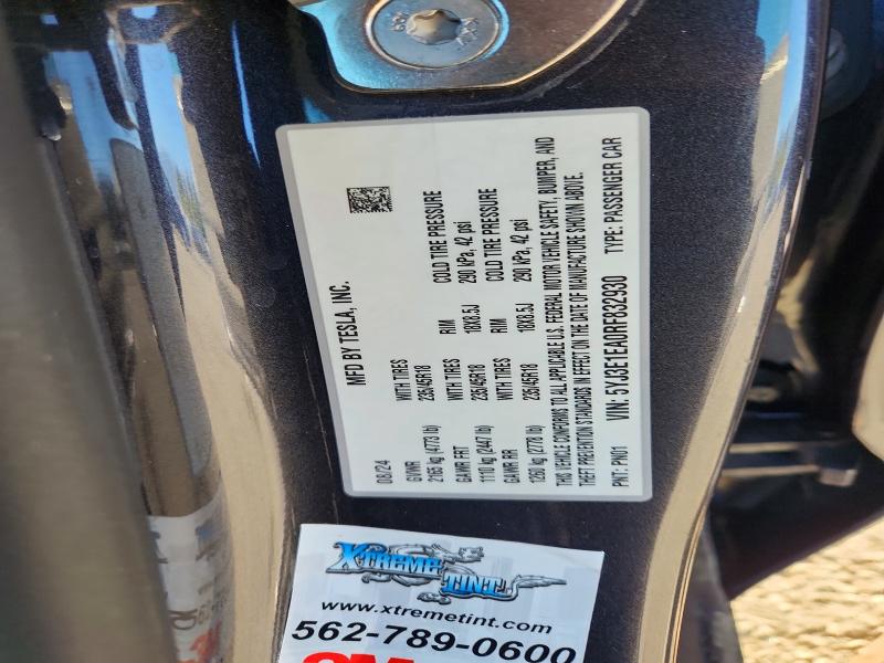Aukcja sprzedaży 2024 Tesla Model 3, vin: 5YJ3E1EA0RF832930, numer aukcji: 75318455
