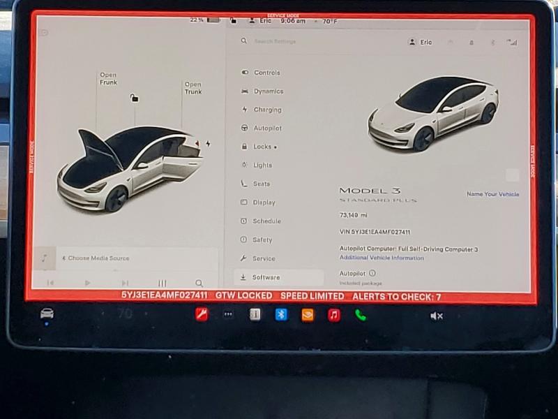 Aukcja sprzedaży 2021 Tesla Model 3, vin: 5YJ3E1EA4MF027411, numer aukcji: 73008615