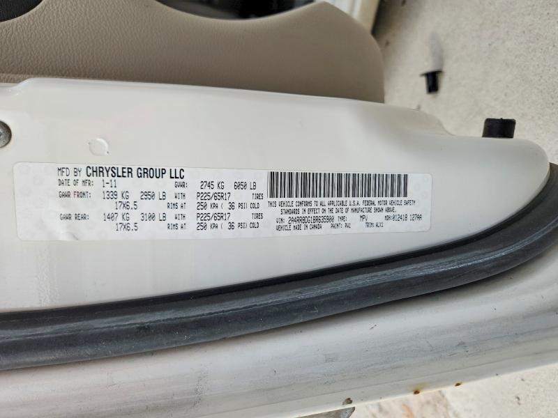 Продажа на аукционе авто 2011 Chrysler Town & Country, vin: 2A4RR8DG1BR635900, номер лота: 73809105