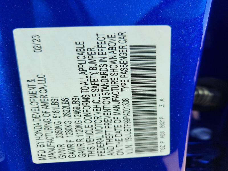 75271285 :رقم المزاد ، 19UUB7F99PA001308 vin ، 2023 Acura Tlx مزاد بيع