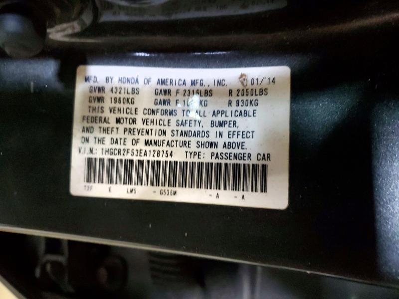 Aukcja sprzedaży 2014 Honda Accord, vin: 1HGCR2F53EA128754, numer aukcji: 98200785