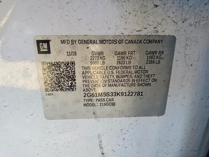 Продажа на аукционе авто 2019 Cadillac Xts, vin: 2G61M5S33K9122781, номер лота: 99708375