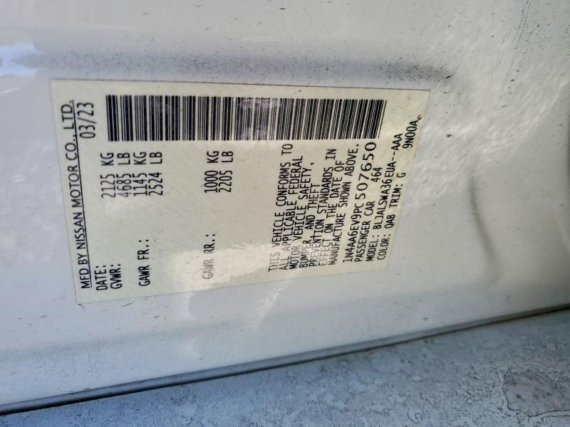 Aukcja sprzedaży 2023 Nissan Maxima, vin: 1N4AA6EV9PC507650, numer aukcji: 74357885