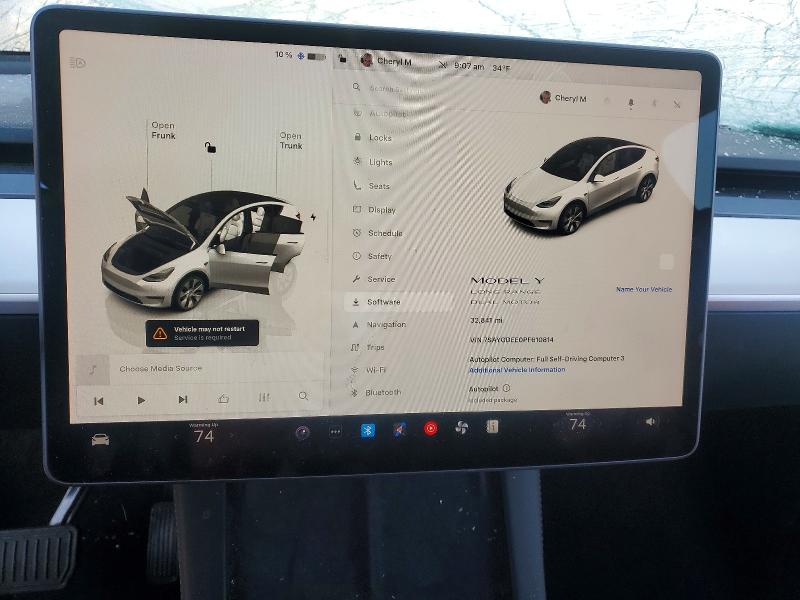 99767405 :رقم المزاد ، 7SAYGDEE0PF610814 vin ، 2023 Tesla Model Y مزاد بيع