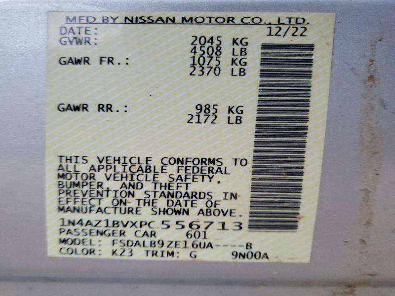 Продаж на аукціоні авто 2023 Nissan Leaf, vin: 1N4AZ1BVXPC556713, номер лоту: 72496975