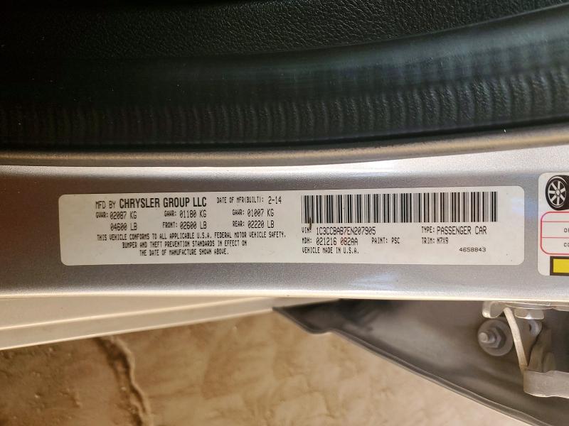 Aukcja sprzedaży 2014 Chrysler 200, vin: 1C3CCBAB7EN207905, numer aukcji: 73857845