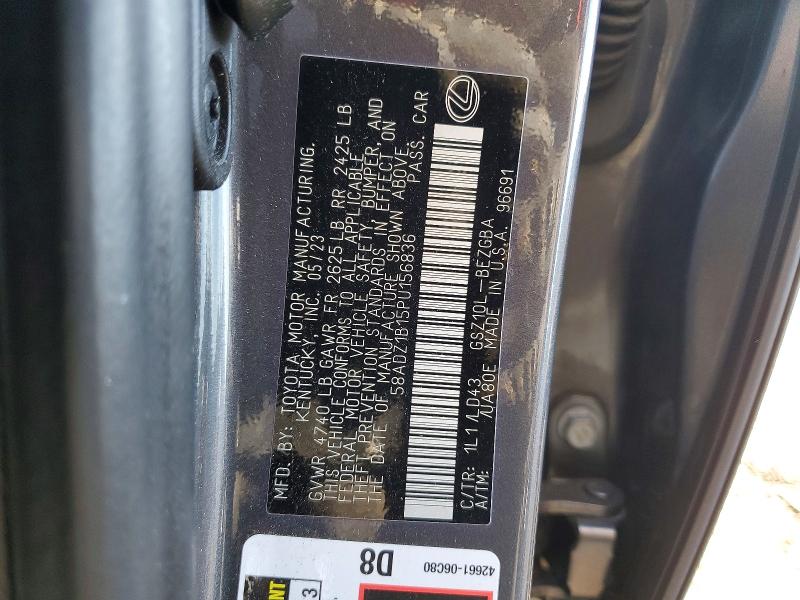 Продажа на аукционе авто 2023 Lexus Es 350, vin: 58ADZ1B15PU156836, номер лота: 96210225