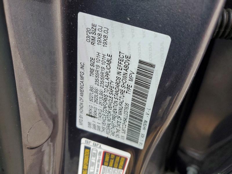 Продажа на аукционе авто 2020 Acura Rdx, vin: 5J8TC2H54LL037606, номер лота: 73106435