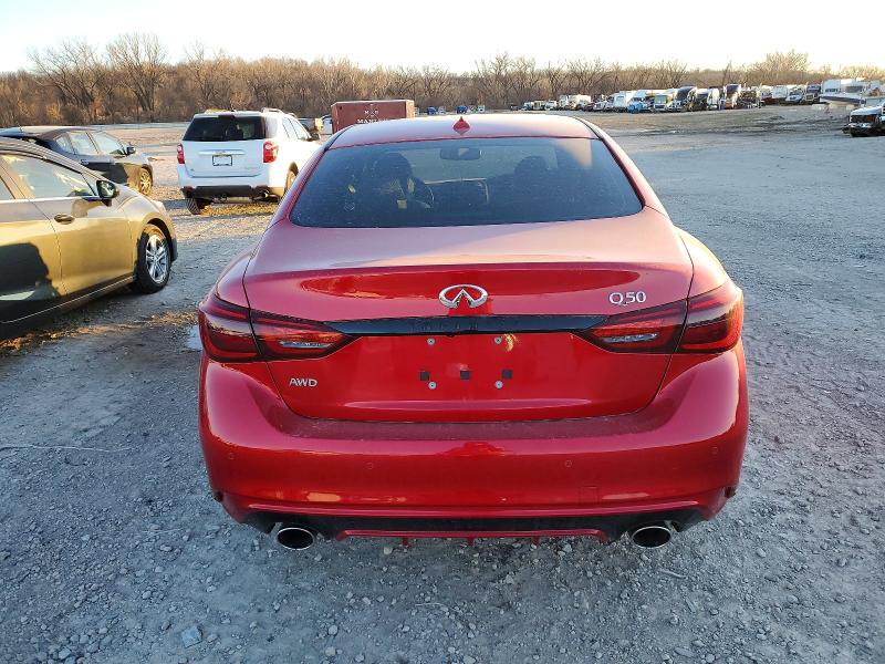2024 Infiniti Q50 მანქანა იყიდება აუქციონზე, vin: JN1EV7CR9RM630912, აუქციონის ნომერი: 73179215
